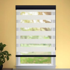 Duo Rolgordijn Donkerbeige - half verduisterend